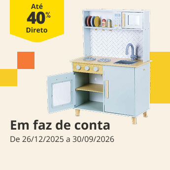 At&eacute; 40% DD em faz de conta